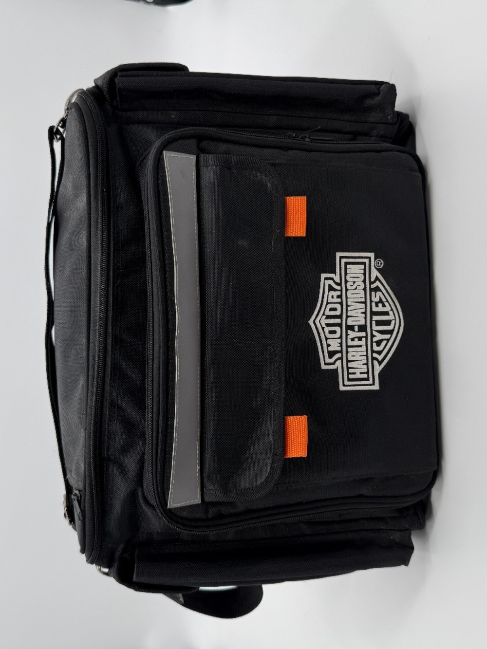 Harley Davidson Insulated Picnic Cooler Bag Set with Rain Cover Plates Utensils